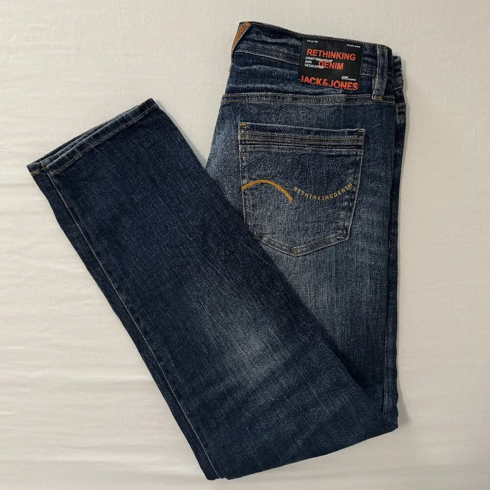 JACK & JONES Men's GLENN Slim Fit Jeans 34x32 NEW - Picture 4 of 4